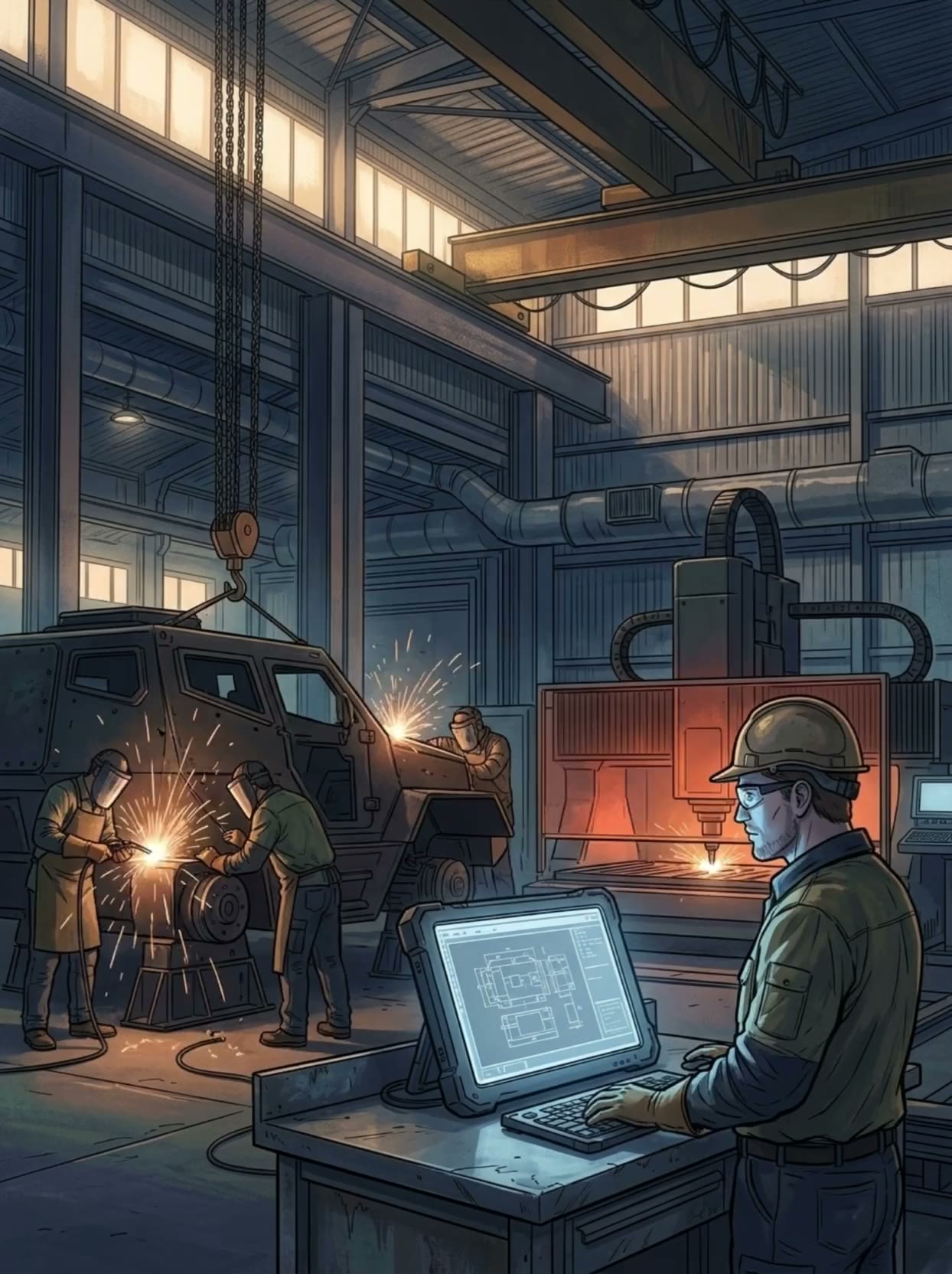 Australian steel fabrication workshop